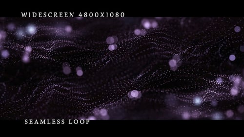 Abstract Particle Wave Widescreen Seamless Loop Background