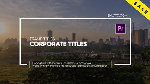 Clean Modern Frame Titles for Corporate Videos