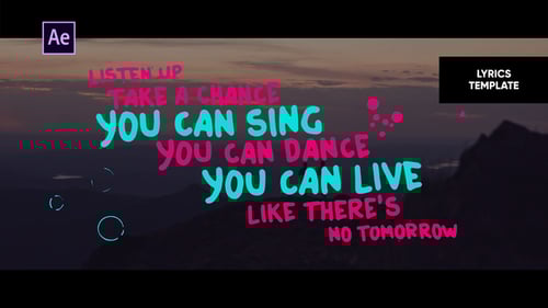 Lyrics Template | Hand Drawn Style