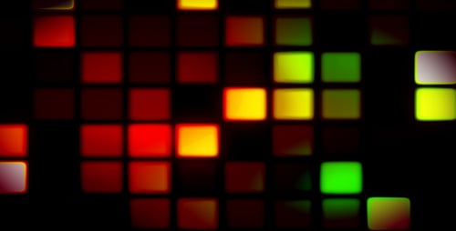 Pulsating Abstract Light Squares Background Loop