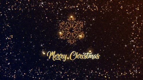 Sparkling Golden Christmas Wishes and Holiday Greeting Titles
