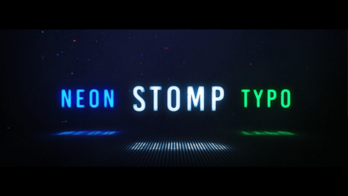 Neon Stomp - Typographic