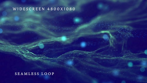 Futuristic Data Wave Widescreen Loop Background