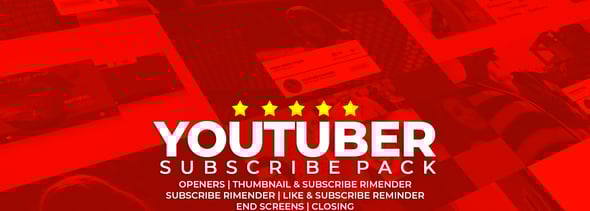 Youtuber Subscribe Pack
