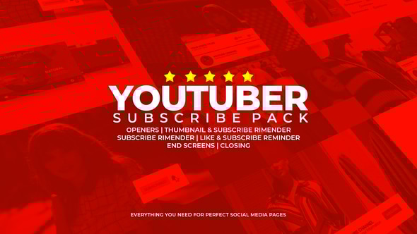 Youtuber Subscribe Pack