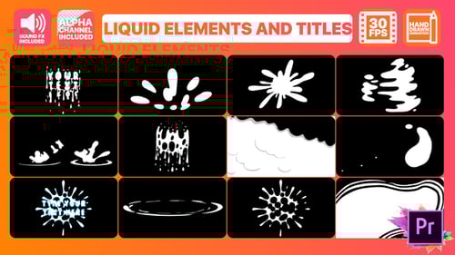Hand Drawn Liquid Splash Effects and Title Animations