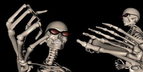 Lustiger Skeleton-