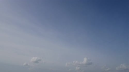 Time lapse of white cloud moving pass around sky background