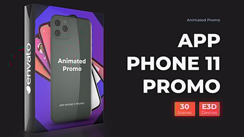 Phone 11 Pro Max Presentation - App Promo Mockup