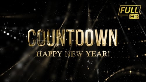 Elegant Golden Clock New Year Countdown and Celebration Opener