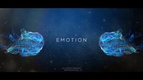 Ethereal Glowing Particle Titles with Fluid Motion Reveals