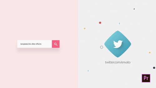 Modern Search Bar Logo Reveal Intro