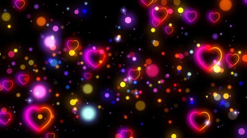Herz flackernder Hintergrund
