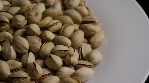 Close Up of Pistachios on a Plate