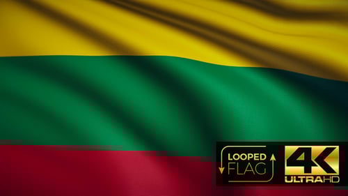 Seamless Looping Waving Flag Background Animation