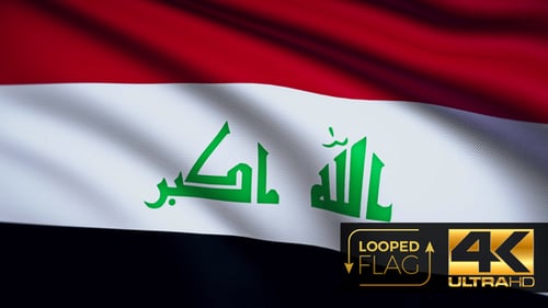 Irak-Flagge 4K
