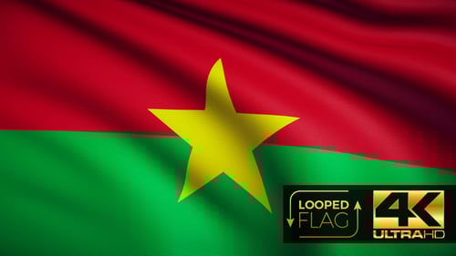 Realistic Waving National Flag Loop Animation