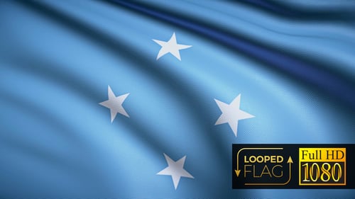 Waving Flag Seamless Loop Background Animation