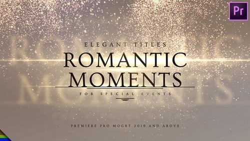 Sparkling Gold Particle Title and Credit Opener