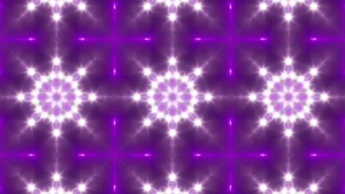 Lámpara caleidoscopio VJ 4K Loop 02 con luz púrpura parpadeante