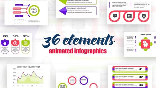 Dynamic Animated Infographics Pack for Data Visualization