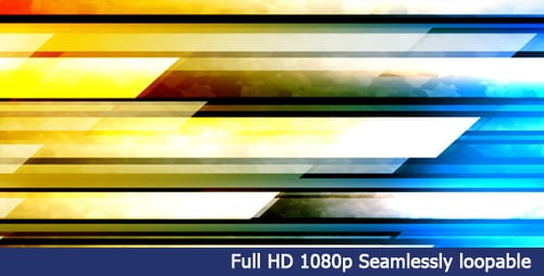 Colorful Horizontal Stripes Moving Abstract Background Animation