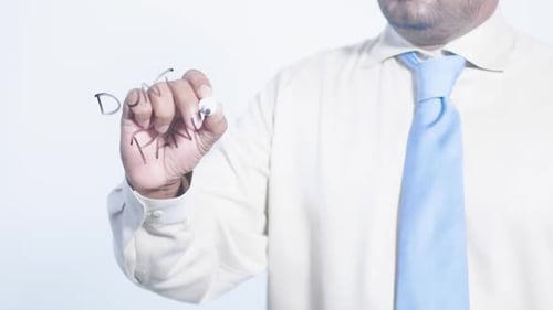 Asian Indian Businessman Writes Dont Panic
