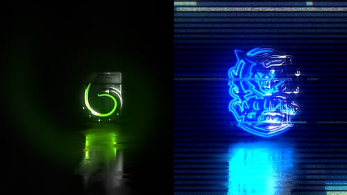 Revelação do logotipo Color Glitch