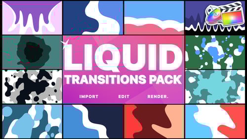 Dynamic Liquid Motion Graphics Transition Pack