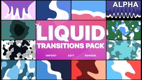 Dynamic Liquid Transitions and Animated Cartoon Elements