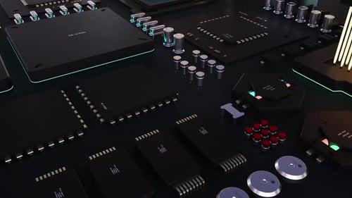 componentes do poder de computação em um chip. o conceito de tecnologia de computador de próxima geração