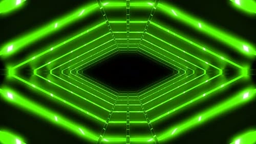 Green Tunnel Background 4K