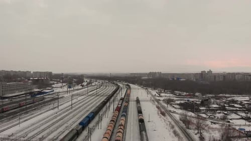 Überfliegen des Bahnhofs