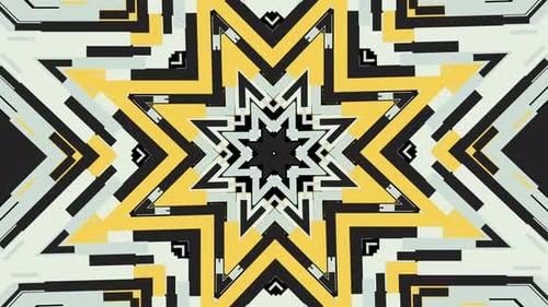 Abstract Geometric Kaleidoscope Pattern Motion Background