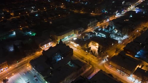 Die zentralen Straßen der Stadt Tomsk