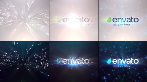 Dynamic Light Particle Logo Reveal Intro