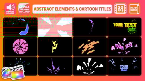 Hand-Drawn Cartoon Effects and Animated Titles Pack