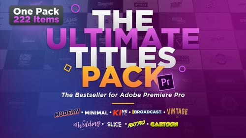 Dynamic Animated Titles Pack with Modern and Retro Styles