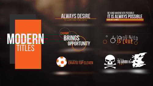 Modern Animated Titles