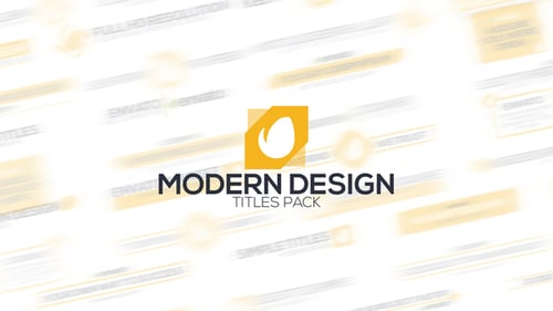Modern Geometric Title Cards and Lower Thirds Pack