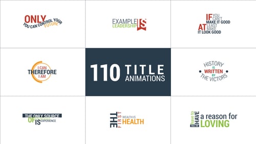 110 Title Animations