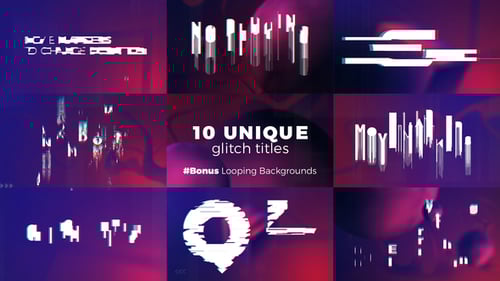 Glitch Titles Sequence