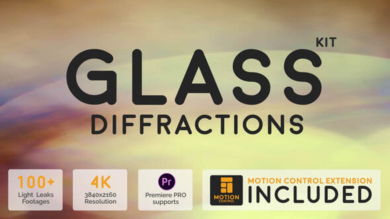 Glass Diffraction Kit, Elements ft. bokeh & crystals - Envato
