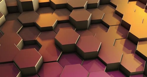 Loop Abstract Colorful Hexagon Honeycomb Background