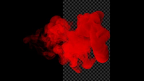 Red Smoke Ball Moving