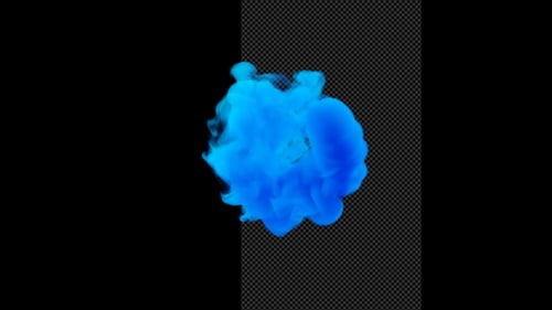Blauer Rauchball Moving V8