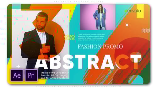 Dynamic Abstract Slideshow with Bold Typography and Colorful Transitions