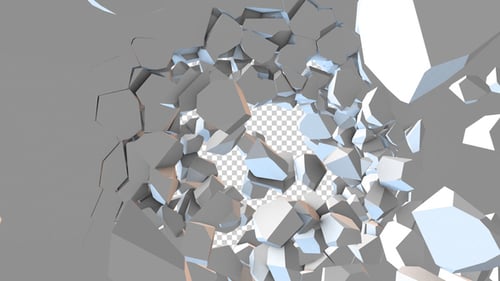 Shattering Wall Reveal Transition