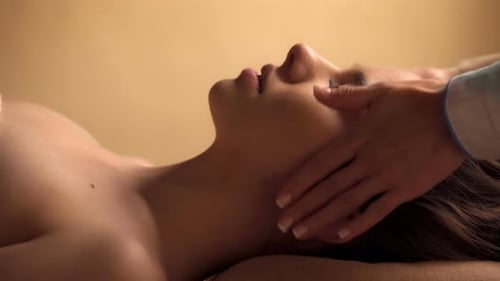 Relaxing Head Massage for Woman in Spa
