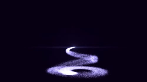 Abstract Particle Light Swirl Reveal Opener